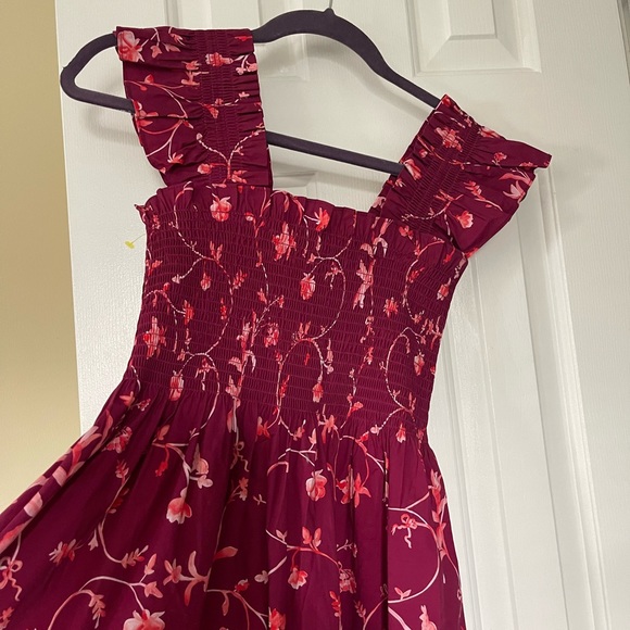 XS Hill House Ellie Nap Dress Burgundy. BNWT. Original $250 - Picture 4 of 4